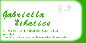 gabriella mihalics business card